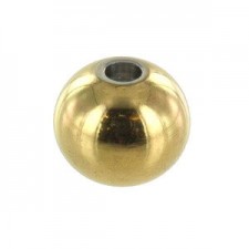 Stainless steel Bead 6mm Gold